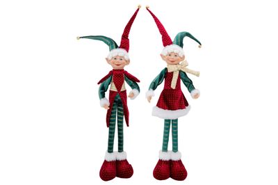 Figuur elf standing 2ass bordeaux groen