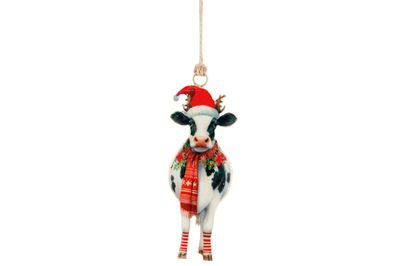 Hanger vintage cow wit zwart 