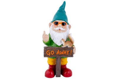 Gnome go away multicolore 18x16xh41cm re