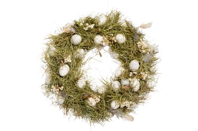 Krans eggs natuur 34x34xh8cm