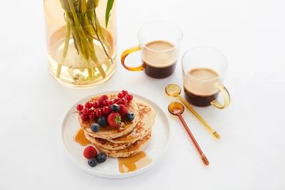 Set van 4 gekleurde lepels