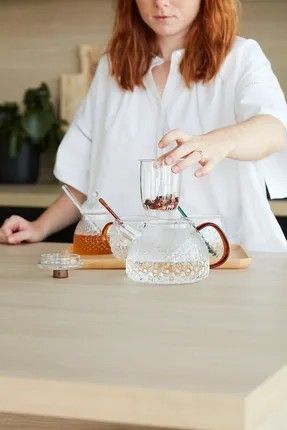 Theepot met filter 1l