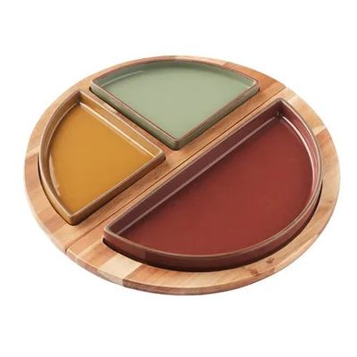 Sharing set met serveerplank