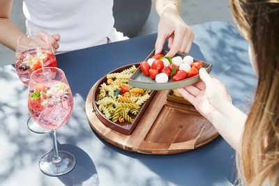 Sharing set met serveerplank