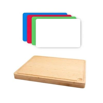 Planche à découper avec 4 inserts 