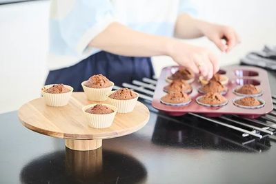 Set van 6 mini cupcakevormpje