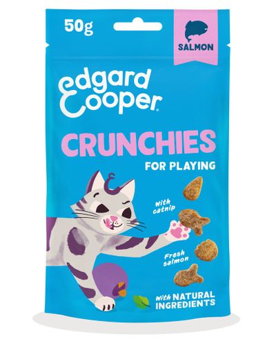Kattensnack crunchies zalm