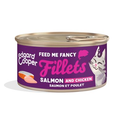Ec filets de saumon et poulet dans leur bouillon 70g