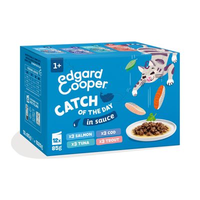 Multipack ec pêche du jour en sauce - sachets 85g pour chats