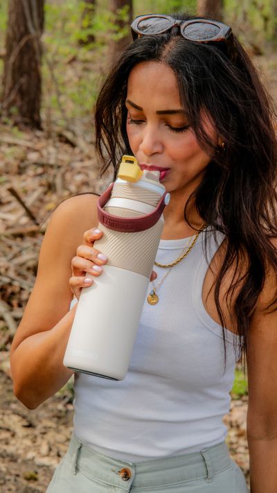 Gourde dupla insulated 1000ml desert sand