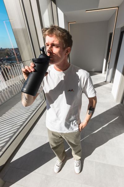 Gourde dupla insulated 1000ml black raven