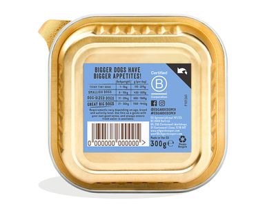 Edgard & cooper, cup voor adult honden met zalm & kalkoen, 150g