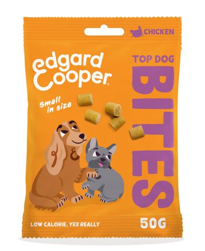 Hondensnack treats top dog bites met kip
