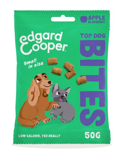 Hondensnack treats top dog bites met appel en bosbes