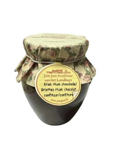Kriek rhum chocolade confituur