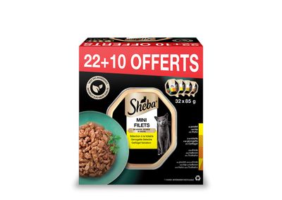 Sheba gevogelte 22+10 gratis 