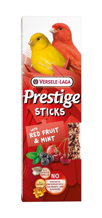 Prestige sticks canaris avec fruits rouges & menthe - 2 pièces 60g