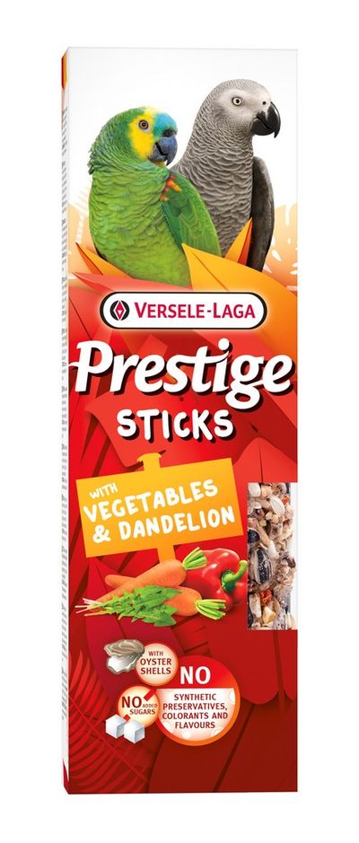 Prestige sticks perroquets avec légumes & pissenlit - 2 pièces 140g