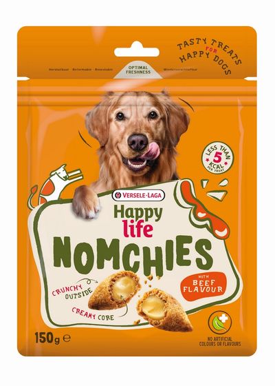 Hondensnackshappy life nomchies beef 150g