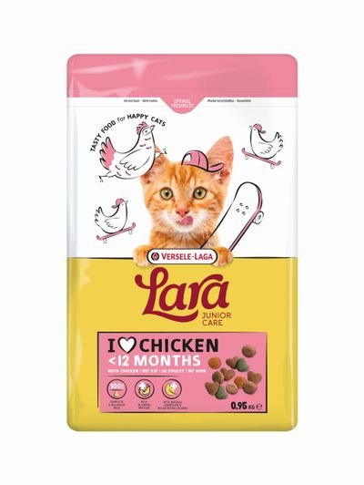 Kattenbrokken lara junior care with chicken 950g