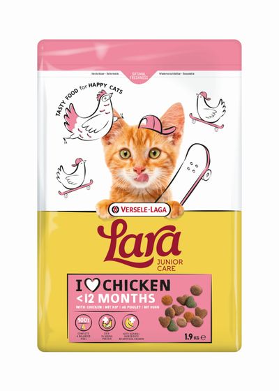 Kattenbrokken lara junior care with chicken 1,9kg