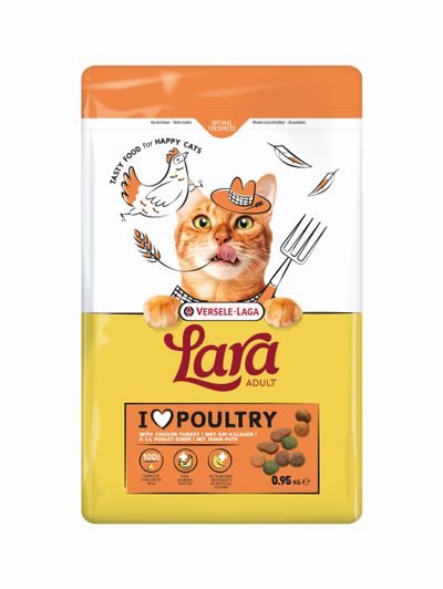 Kattenbrokken lara adult with chicken-turkey 950g