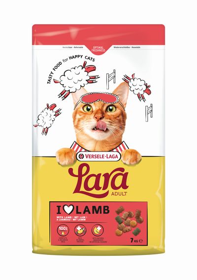 Kattenbrokken lara adult with lamb 7kg
