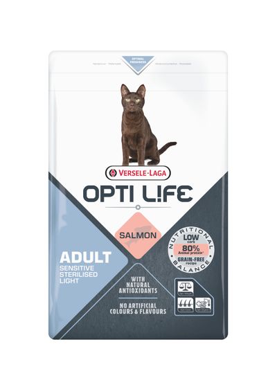 Kattenbrokken opti life adult sensitive sterilised/light 1kg