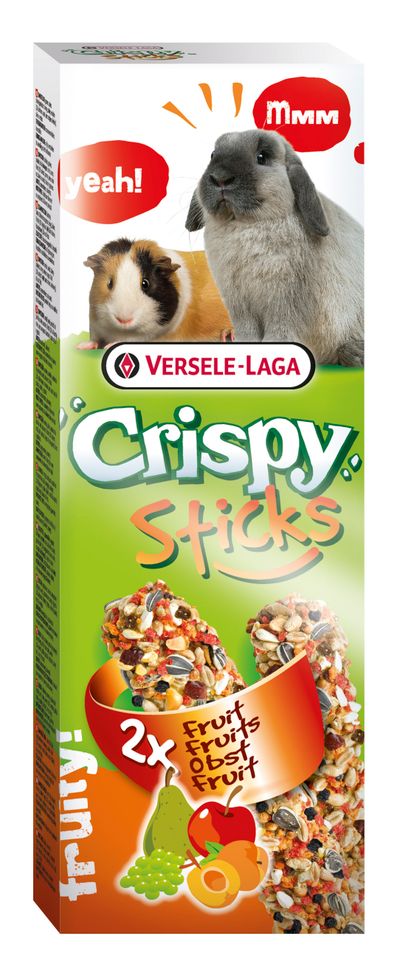 Crispy Sticks Konijnen-Cavia's Fruit - 2 stuks 110g