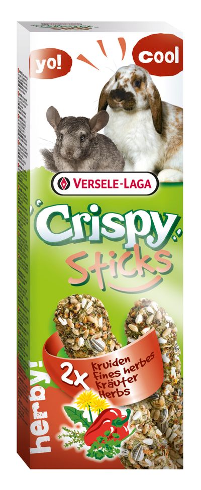 Crispy Sticks Konijnen-Chinchilla's Kruiden - 2 stuks 110g