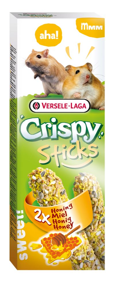 Crispy Sticks Hamsters-Gerbils Honing - 2 stuks 110g