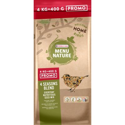 Nourriture d'hivers | menu nature mélange premium 4 saisons promo 4kg + 400g
