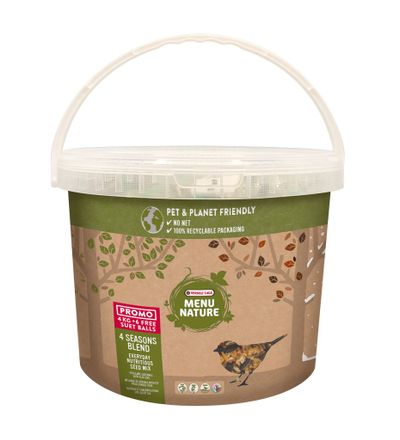 Mélange premium 4 saisons promo 4kg + 6 boules mésanges sans filet