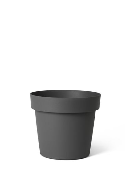 Pot rond happy 16 cm anthracite