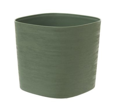 Pot Respect avec réservoir 25x25h21 vert-gris