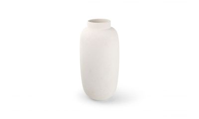 Vase 23,5xH49,5cm blanc Bullet