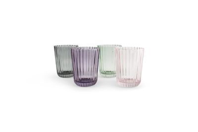 Glas 26cl paars Blossom - set/4