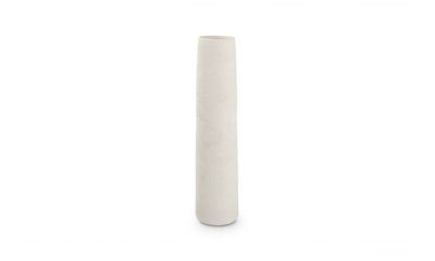 Vase 10xH40cm blanc Cone