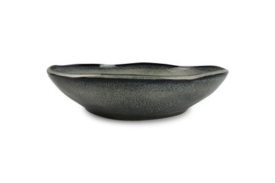 Plat à servir 29,5xh6,5 bleu/vert capri