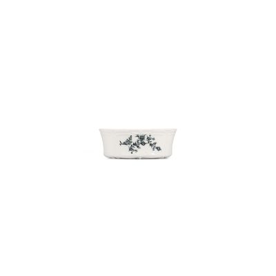 Kom black flower retro 13x5cm