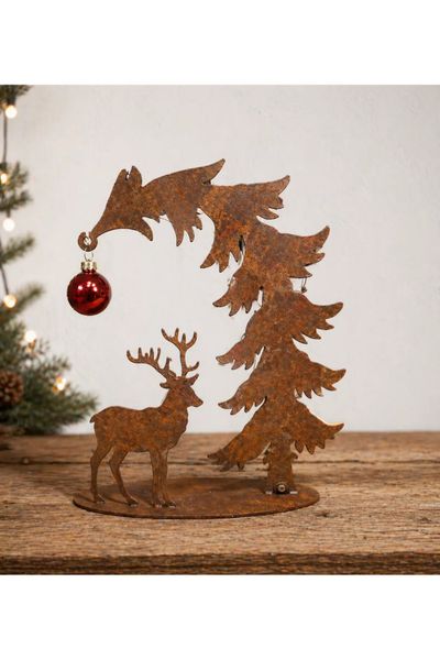 Sapin de Noël avec cerf