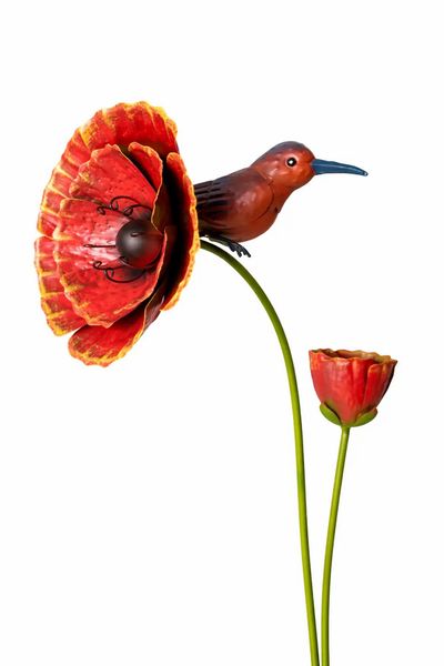 Vogel op bloem