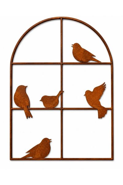Venster met vogels