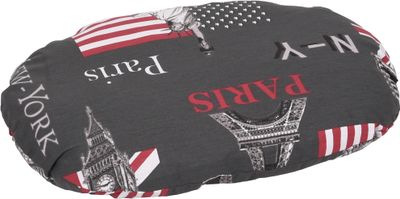 Kussen metropool + rits 50x40x8cm