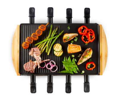 Raclette-gril Bambou