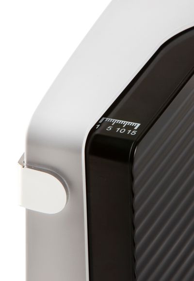 Trancheuse 17cm noir/blanc