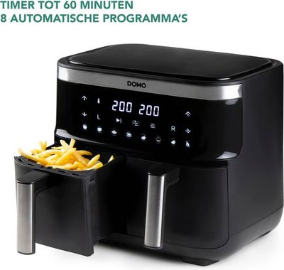 Airfryer double fry zone 2x4l