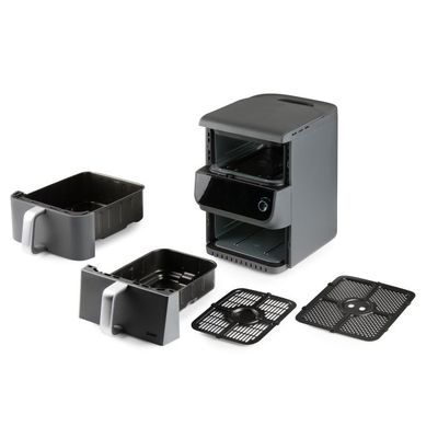 Airfryer double fry zone verticaal 3,5+6,5l