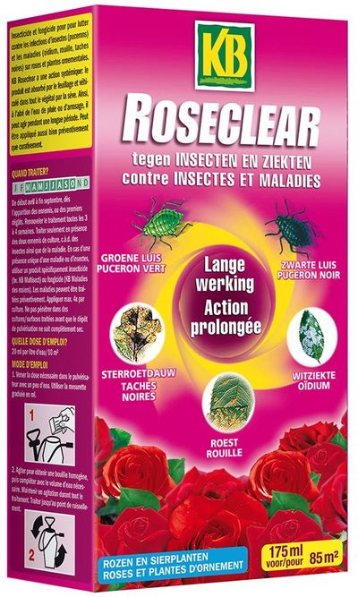 Roseclear tegen insecten en ziekten