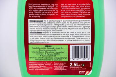 Contact onkruidverdelger navulling 2,5l
